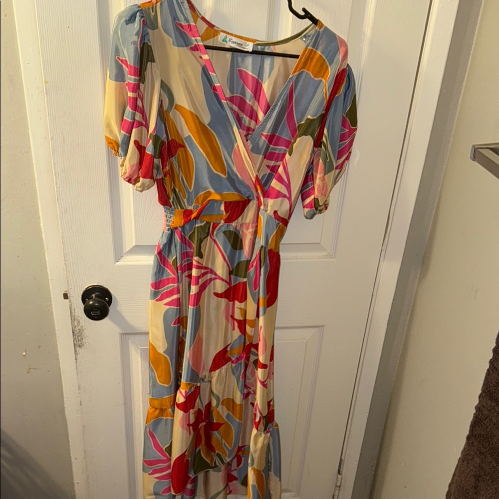 Anthropologie Multicolor Floral Maxi Dress